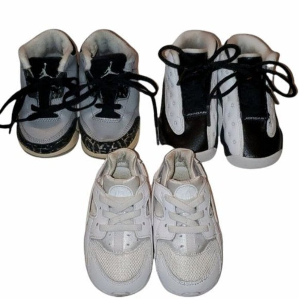 Nike Air Jordan HUARACHE Shoes Sneakers Size 5 Toddler KIDS BUNDLE LOT